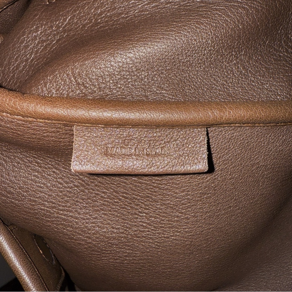 Loewe Brown Suede XL Logo Hobo Shoulder Carryall Bag - Picture 10 of 10